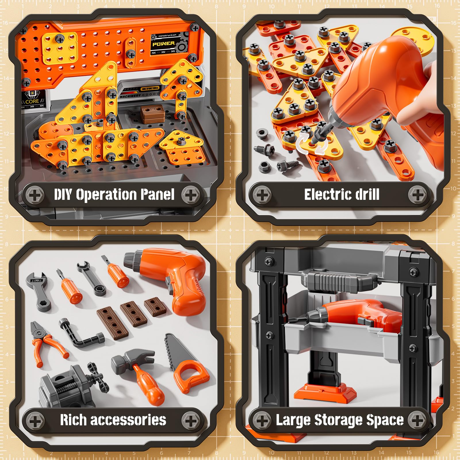XINNOVEL safe ABS plastic design designed for durable, child-friendly play