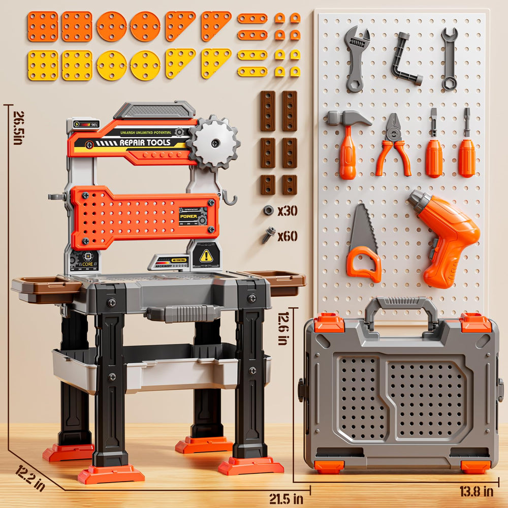 XINNOVEL toddler tool bench assembly supports fine motor practice
