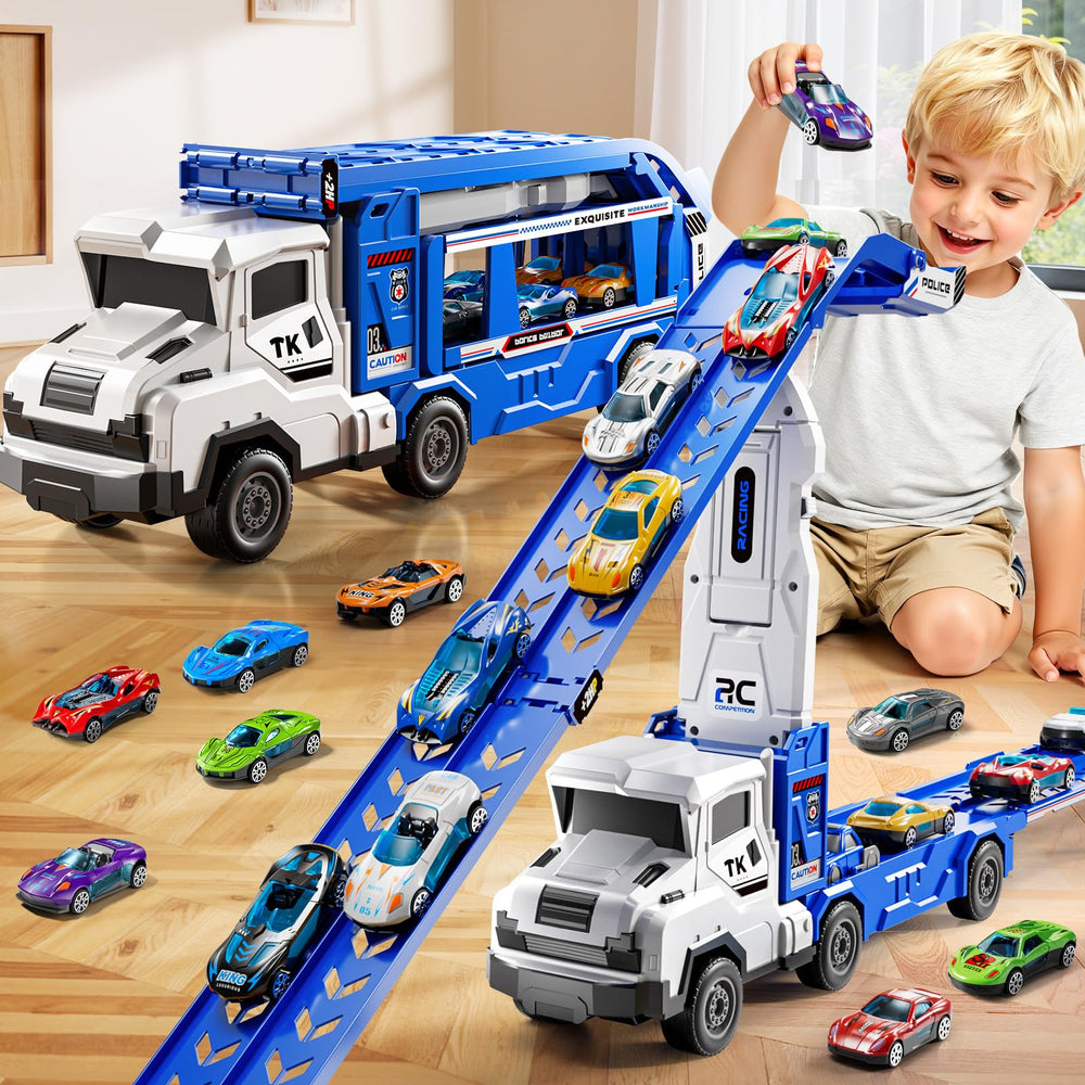 XINNOVEL transform truck toy shown for durable play and imagination.