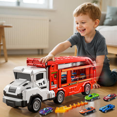 XINNOVEL transport truck doubles as car storage during play.