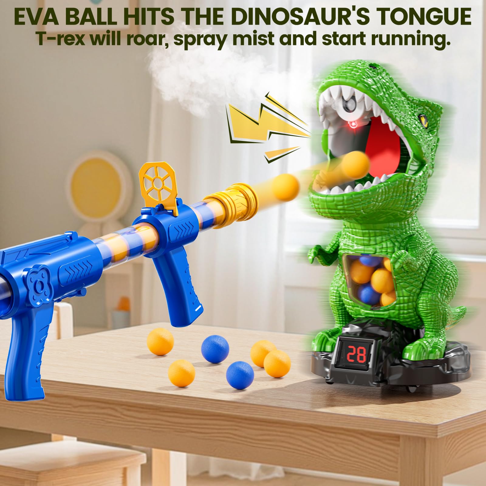 XINNOVEL mouth steam feature activated by water drops for realism.
