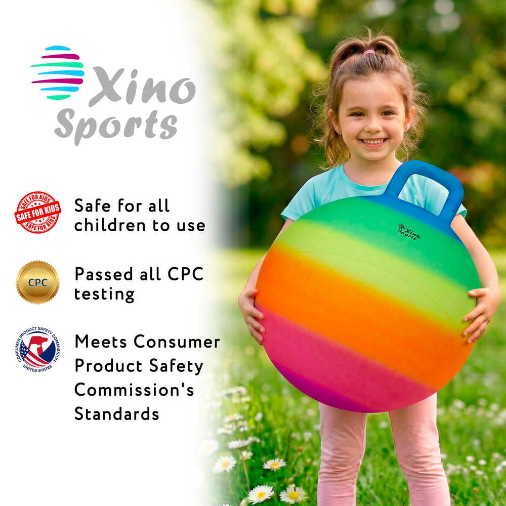 Xino Sports hopper ball with sturdy handle for secure grip