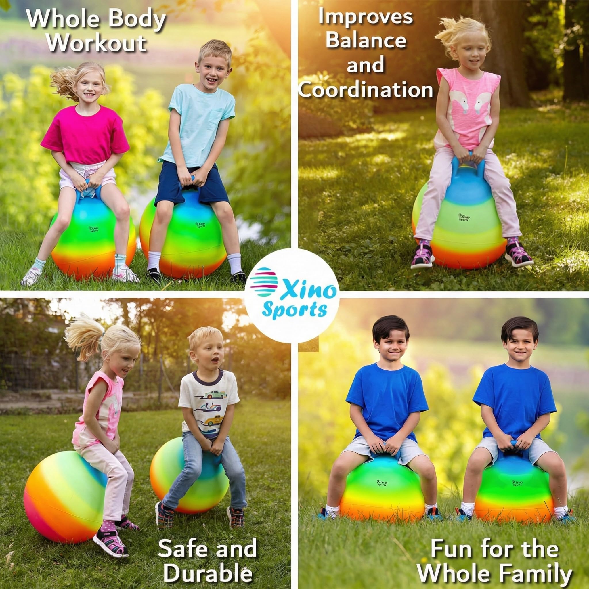 Xino Sports bounce ball for family play and active fun