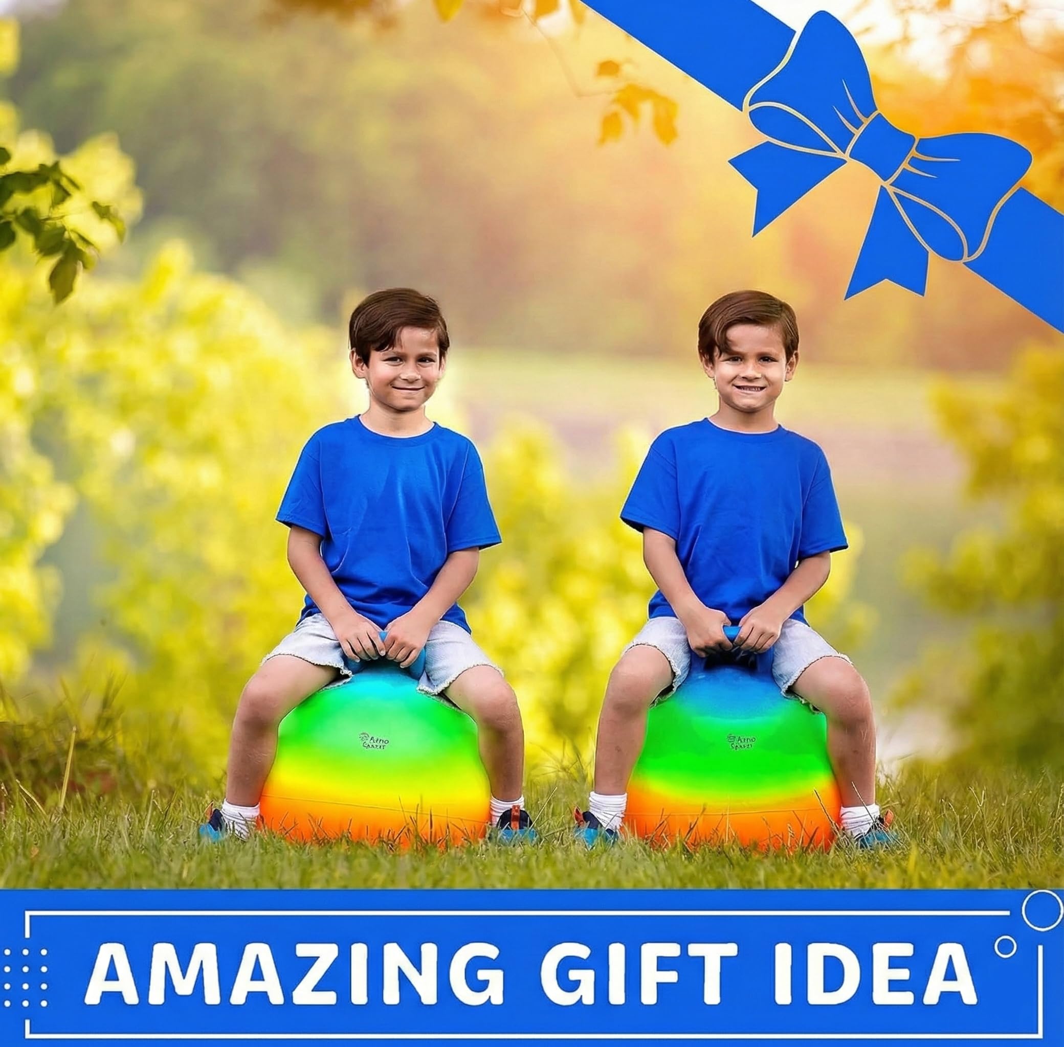 Xino Sports colorful rainbow ball for kids encourages imaginative play
