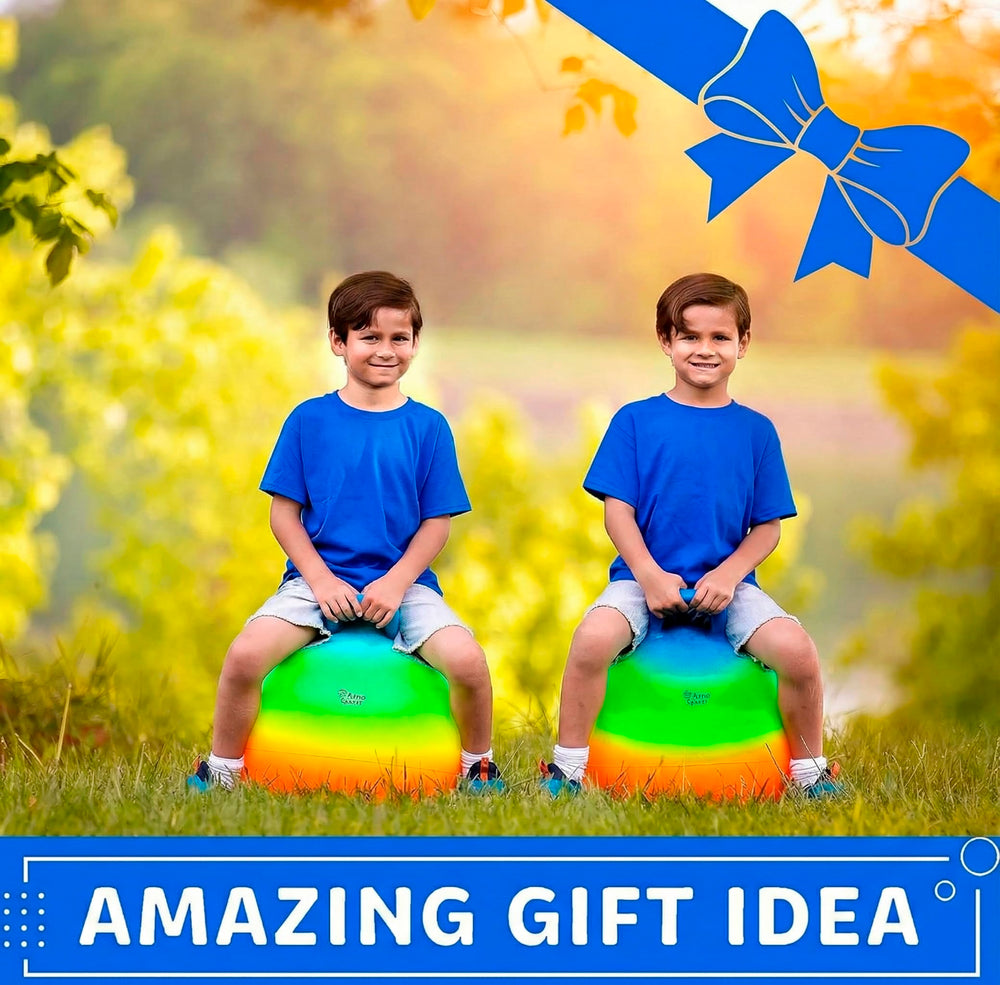 Xino Sports colorful rainbow ball for kids encourages imaginative play