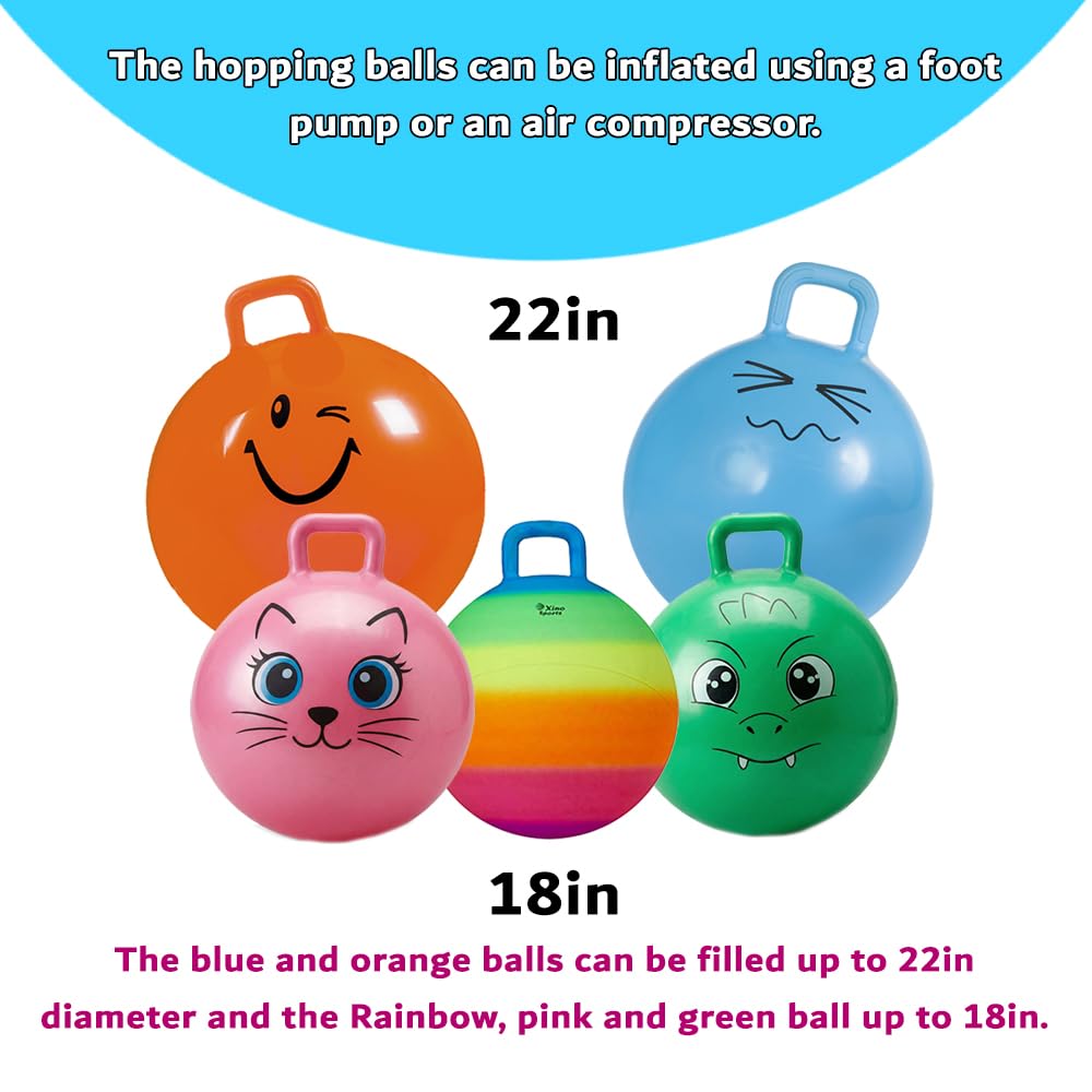 Xino Sports safe and durable hopper ball with strong handle