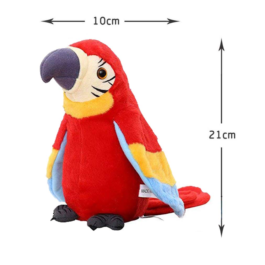 Xinrirong parrot uses acoustic simulation for a realistic talking experience.