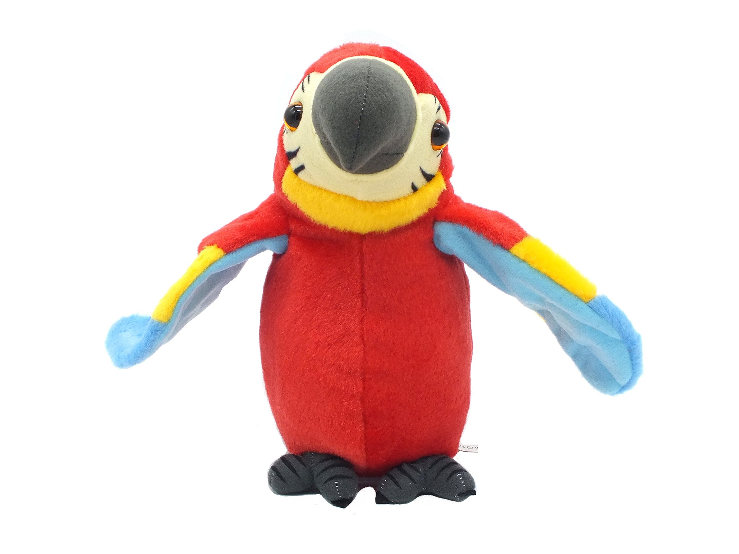 Xinrirong parrot battery-operated toy powered by three AAA cells.