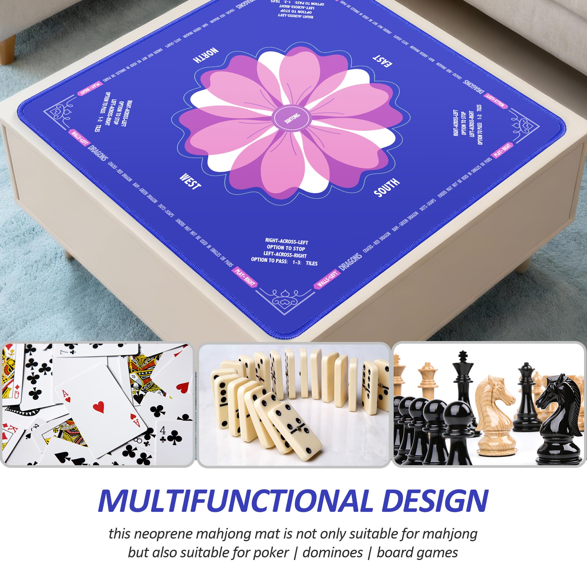 XINTONG Mahjong Mat ships in curly packaging with no creases