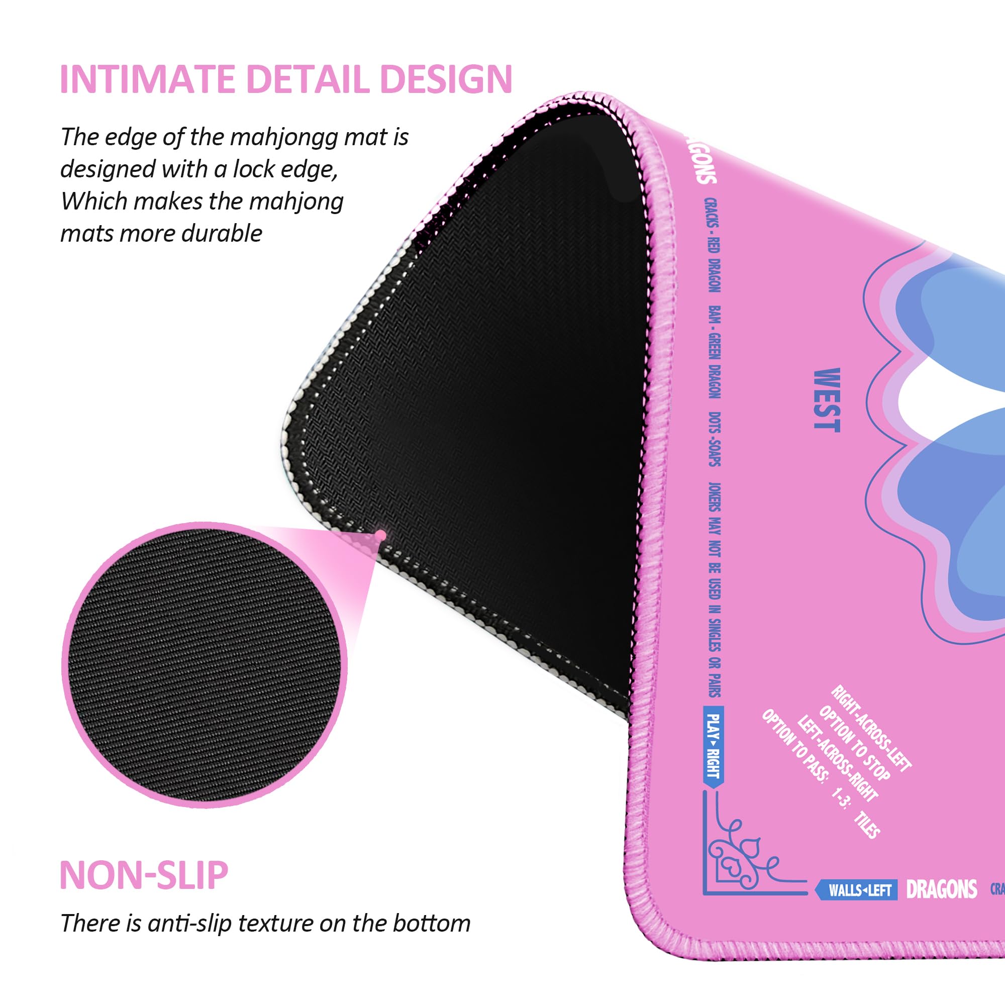 Neoprene core provides noise reduction for quieter tile clacks.