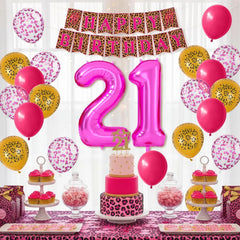 Xinvery leopard foil balloons 22 inches add jungle chic to decor