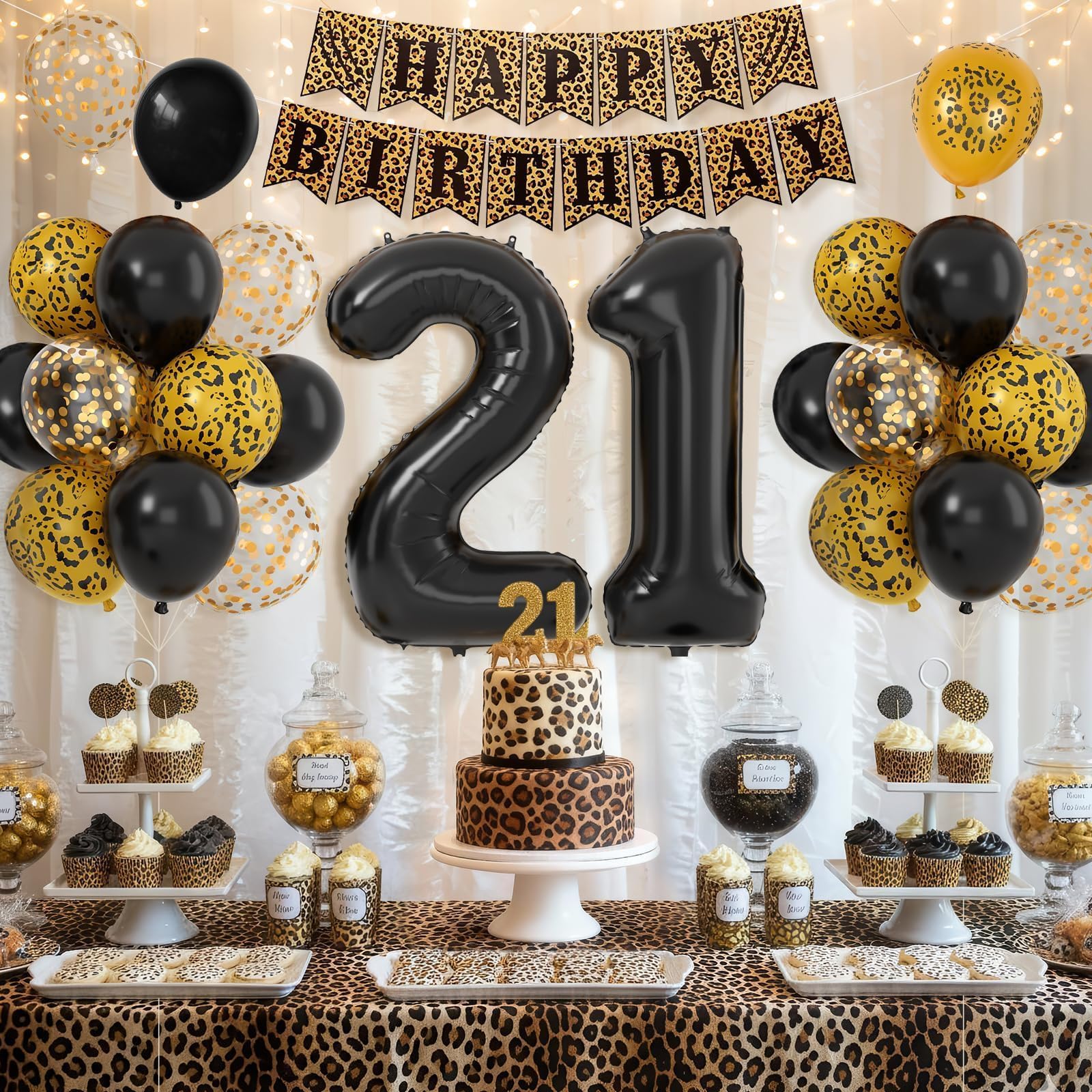 Xinvery leopard-gold 12in balloons elevate photo backdrop