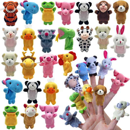 XIPEGPA finger puppets 24-set for storytelling and imaginative play in classrooms.