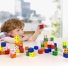 XIPEGPA foam dice 20 mm size, easy to handle for small hands
