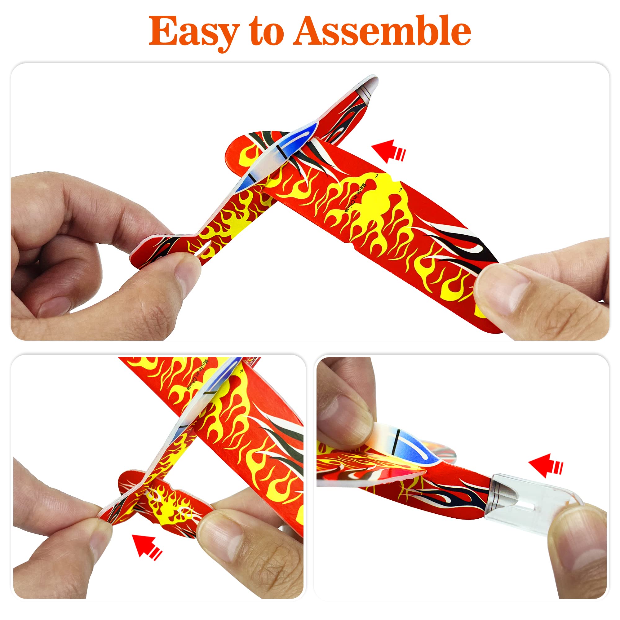 XIPEGPA paper airplanes assembly kit close-up for easy setup