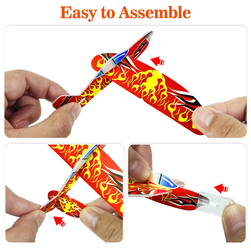 XIPEGPA paper airplanes assembly kit close-up for easy setup