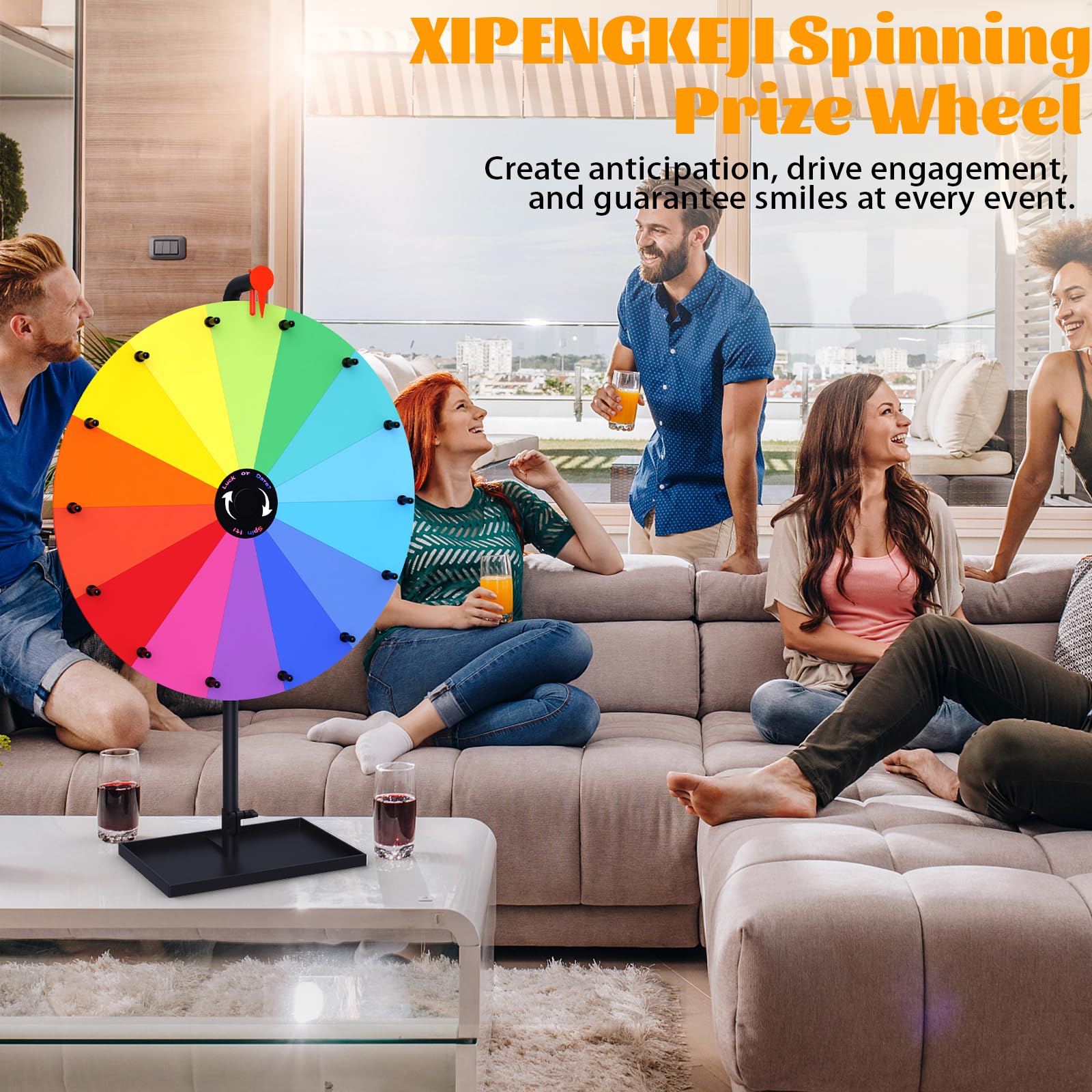 XIPENGKEJI wheel emits crisp click sounds for suspense.
