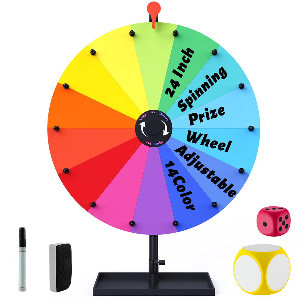 XIPENGKEJI prize wheel with a heavy-duty base for stable play.