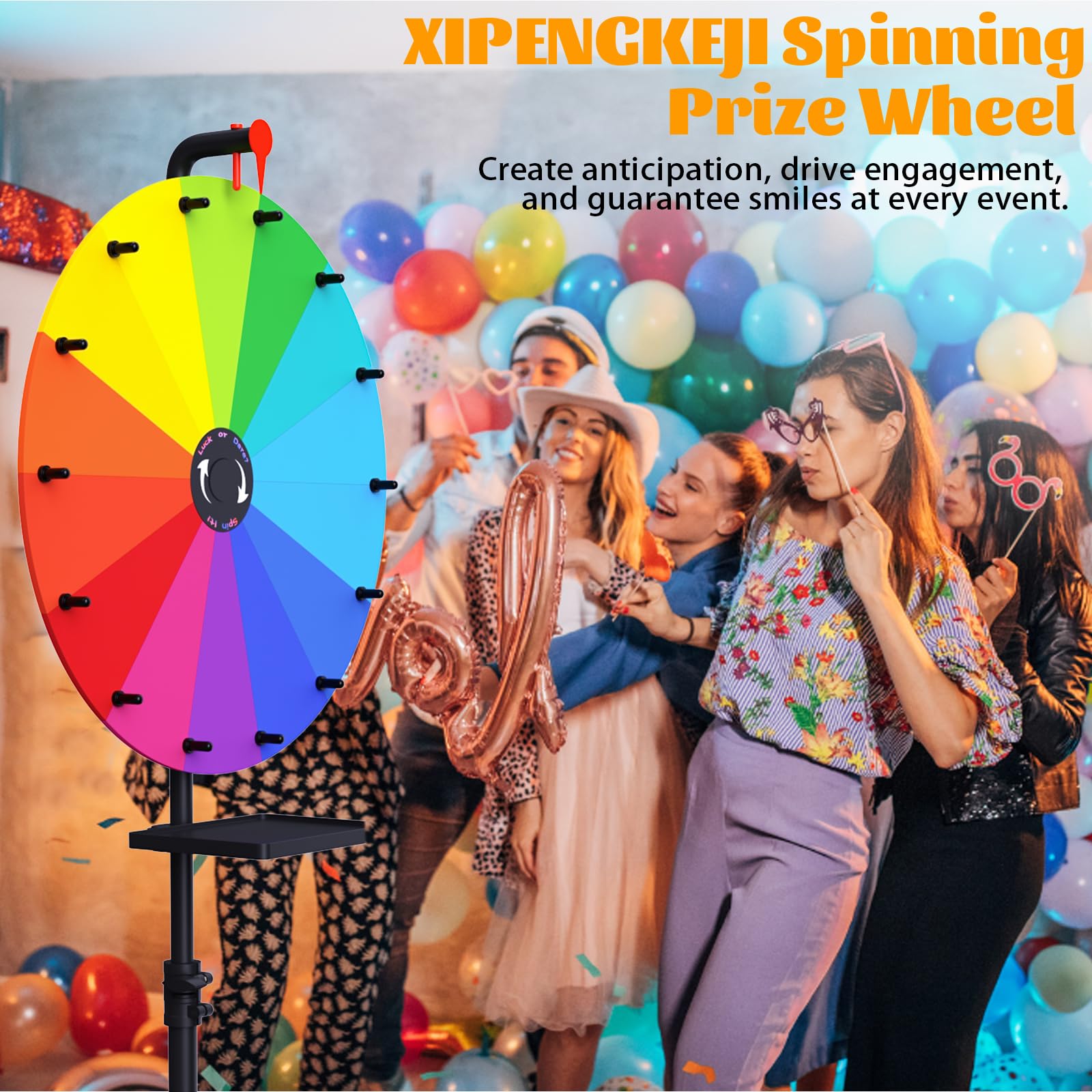 XIPENGKEJI prize wheel number die adds interactive options.