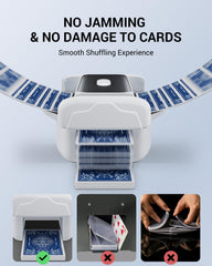 XISZMOG shuffler dual direction gears ensure even mixing.