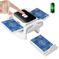 XISZMOG recharge shuffler front view shows compact, portable design for on the go games.