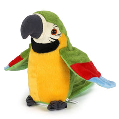 xiulifeifei talking parrot fabric close-up highlights tactile appeal.
