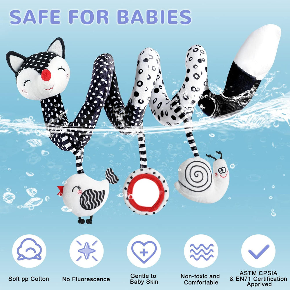 XIXILAND sensory fox toy with bell and rattle for auditory cues and engagement.
