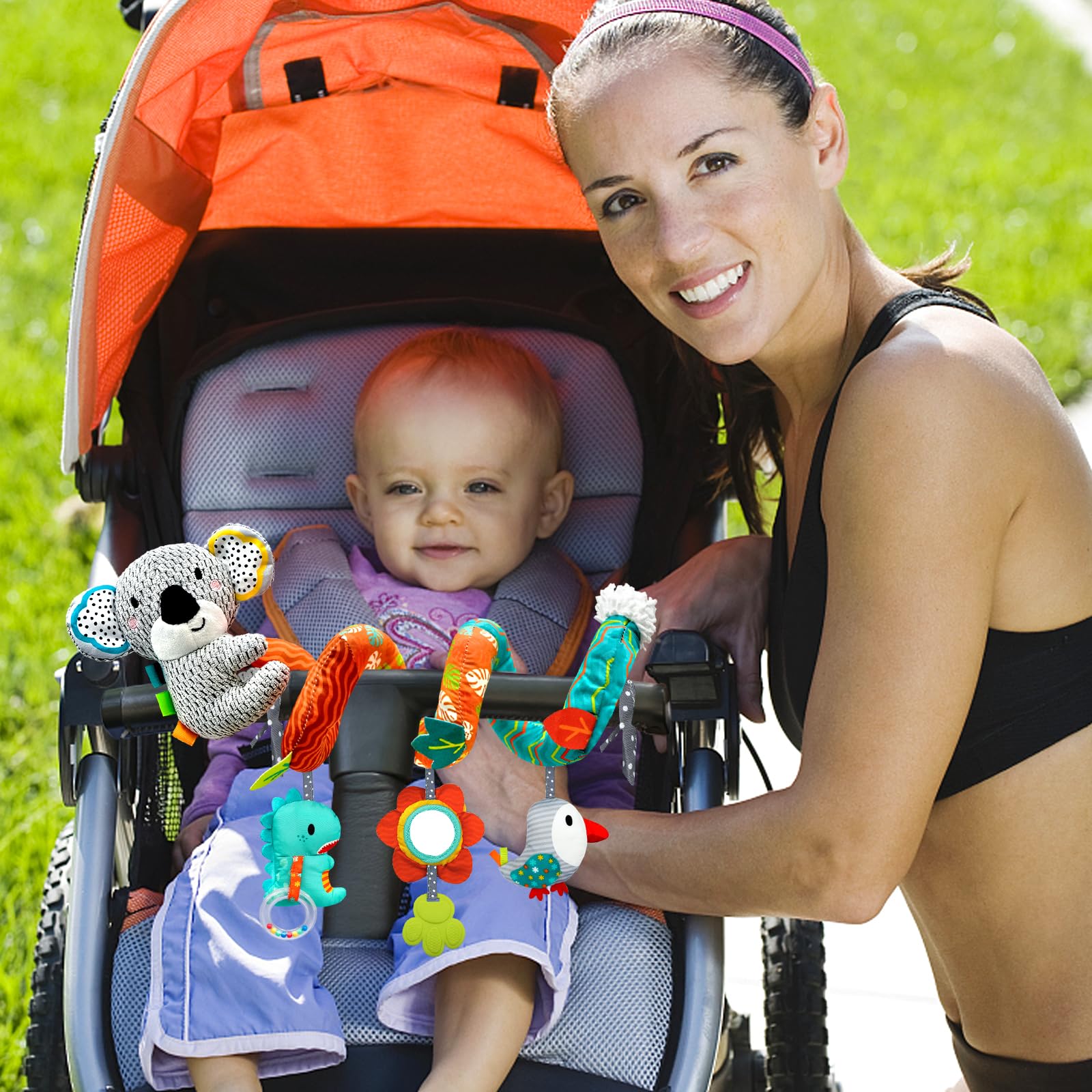 XIXILAND newborn-ready toy set supports on-the-go entertainment.
