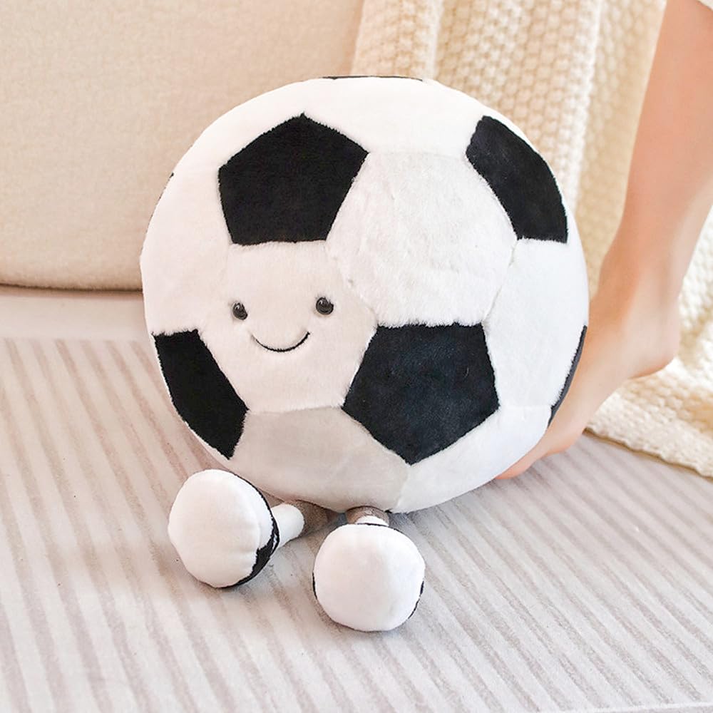XIYUAN football plush toy soft texture description emphasizing cozy, huggable feel