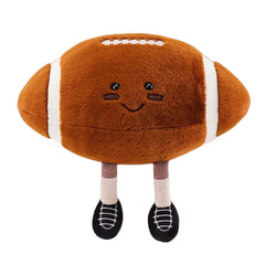 XIYUAN rugby plush toy face detail enhances playful learning and bonding.