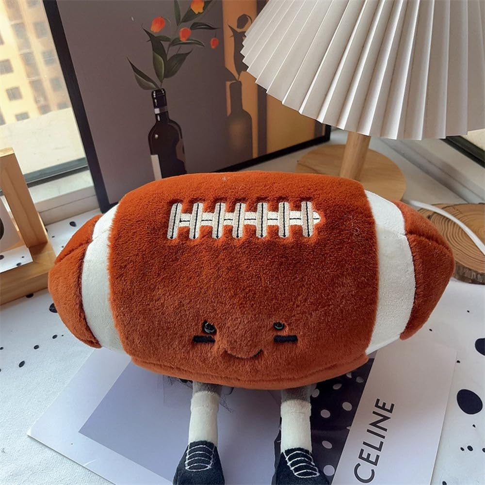 XIYUAN rugby plush toy decorative pillow doubles as vibrant room decor.