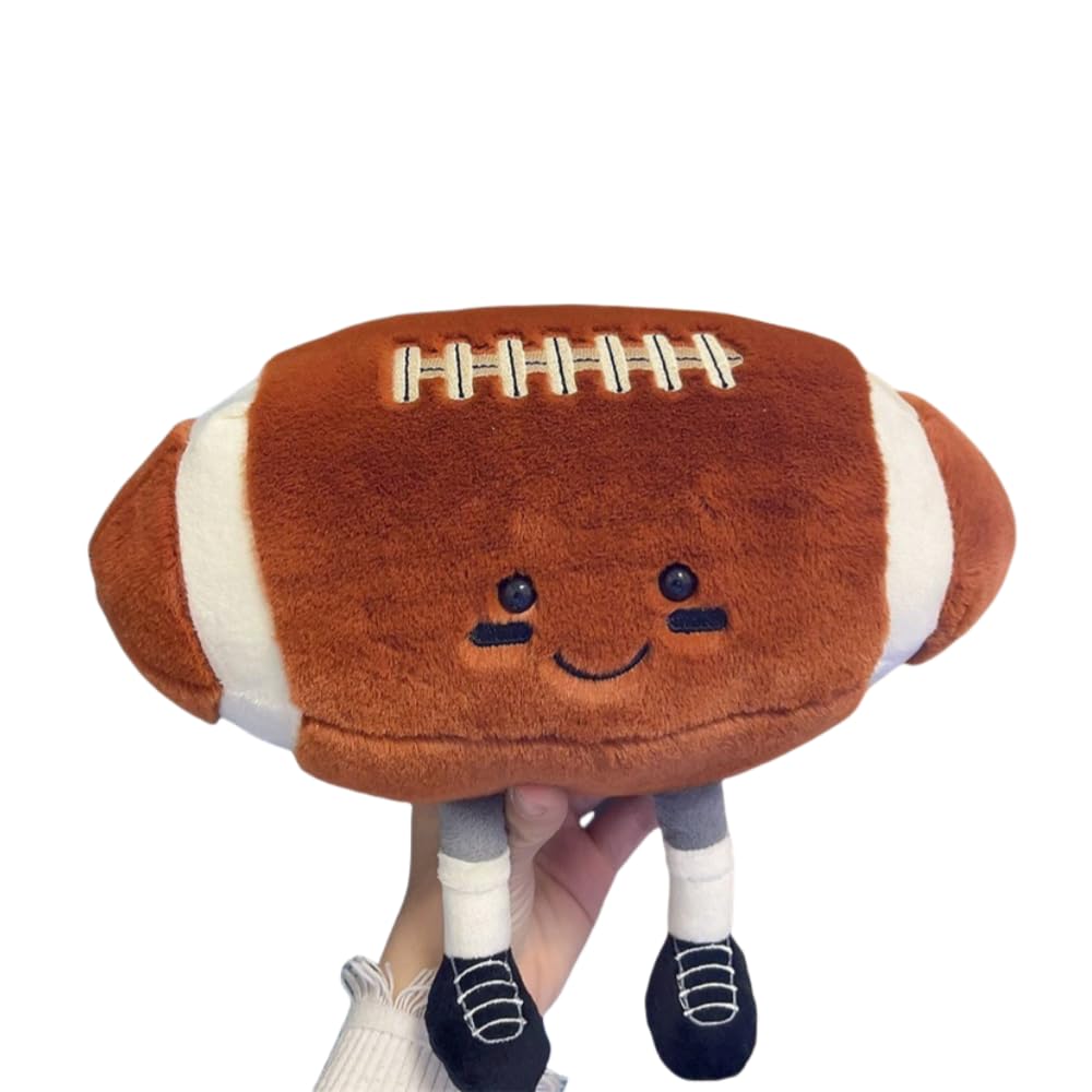 XIZHI 12-inch football plush with legs, a soft huggable playmate for kids