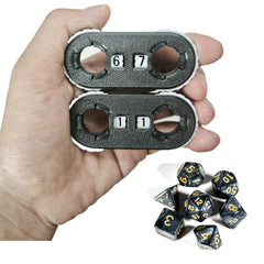 XJPONGC life counter wheel side view highlights compact portability