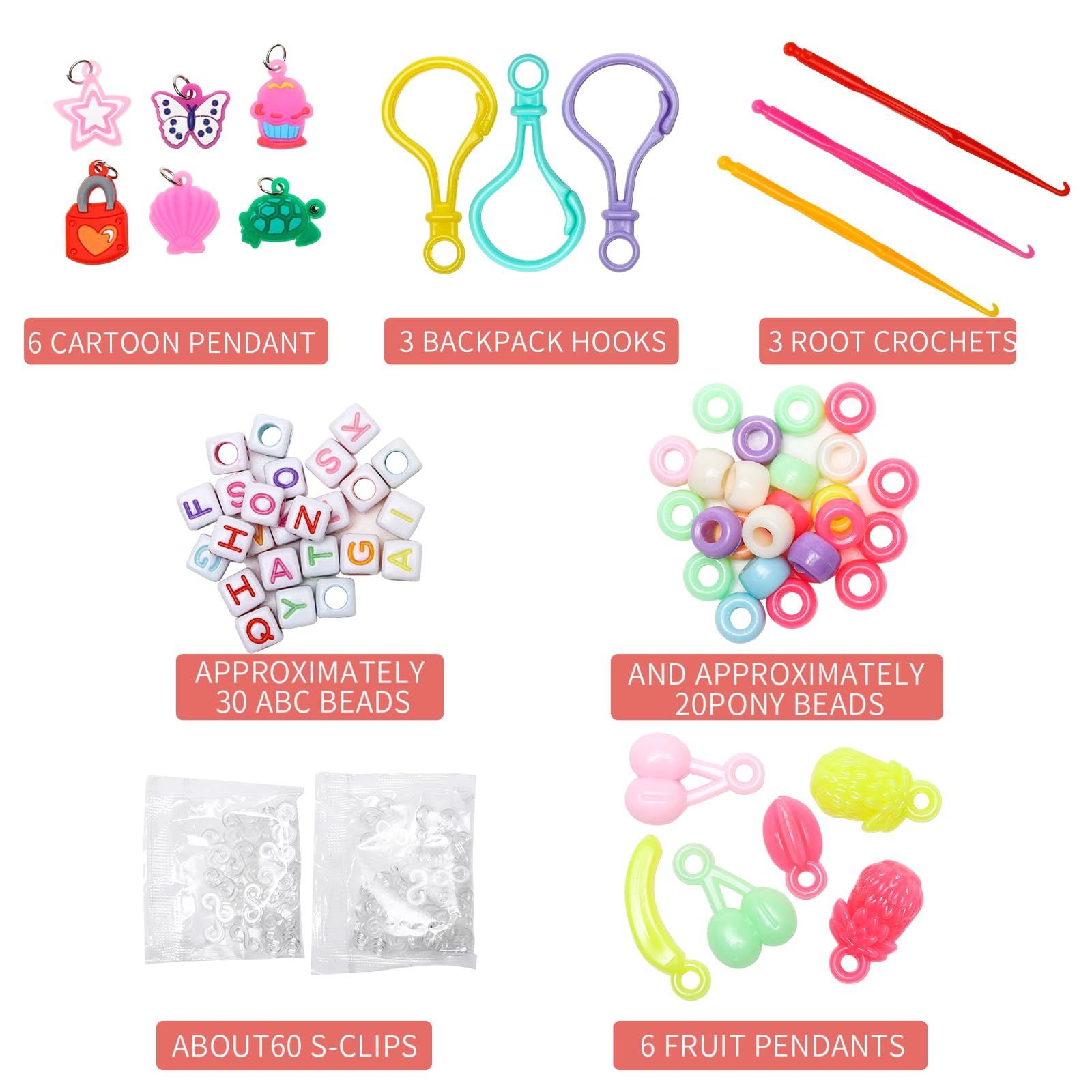 XKDOUS bracelet-making kit colors close-up emphasizes variety for creative projects