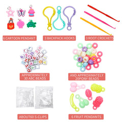 XKDOUS bracelet-making kit colors close-up emphasizes variety for creative projects