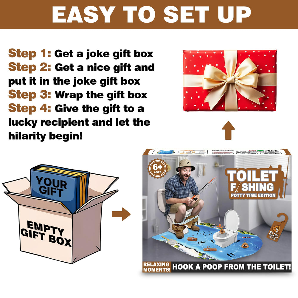 XLDLQU Prank Box unboxing moment depicting realistic packaging