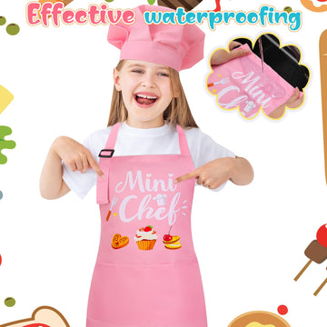 XLSXEXCL adjustable kids apron with secure tie for growing kids.