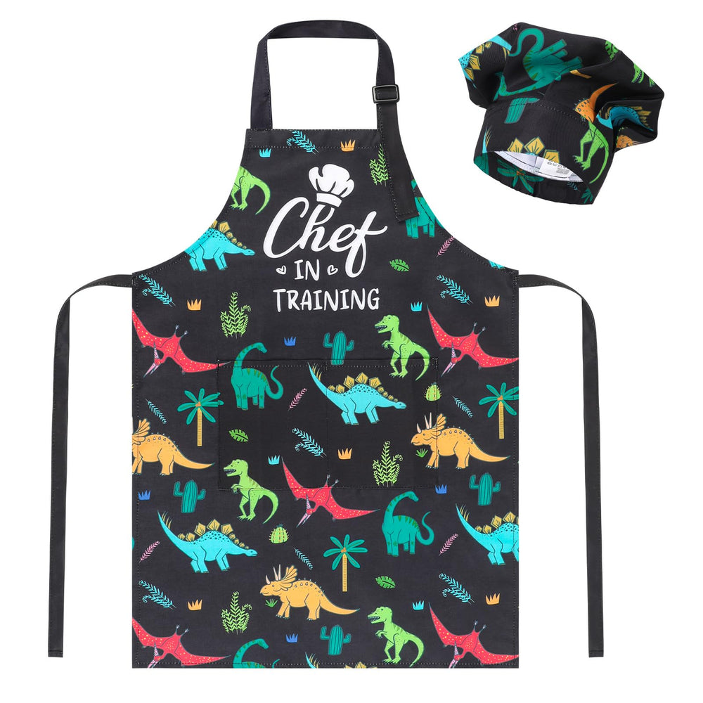 XLSXEXCL gift-ready kids apron and hat set for celebrations.