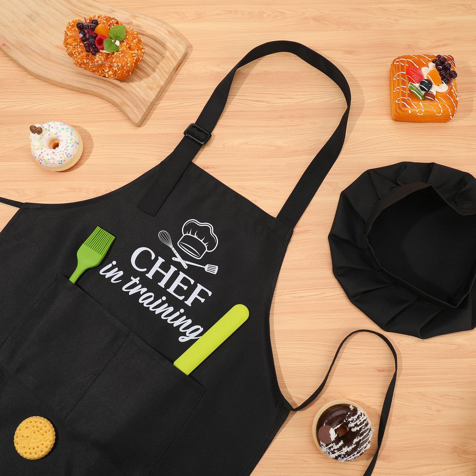 XLSXEXCL kids apron waterproof fabric feels soft and durable
