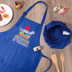 XLSXEXCL kids cooking lesson activity with apron and hat.