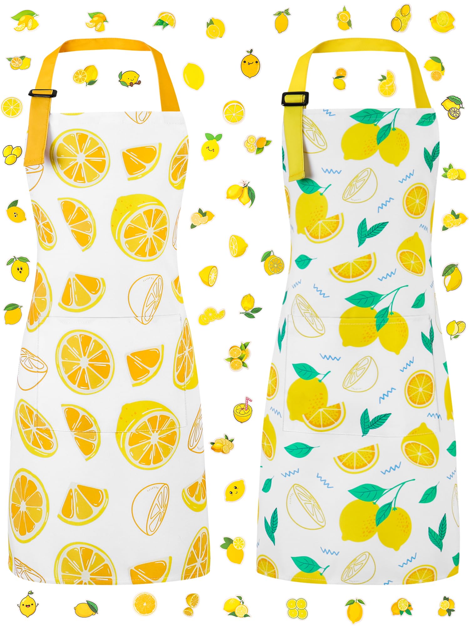 XLSXEXCL lemonade stand-ready apron for kids with playful print