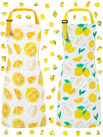 XLSXEXCL lemonade stand-ready apron for kids with playful print