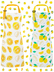 XLSXEXCL lemonade stand-ready apron for kids with playful print