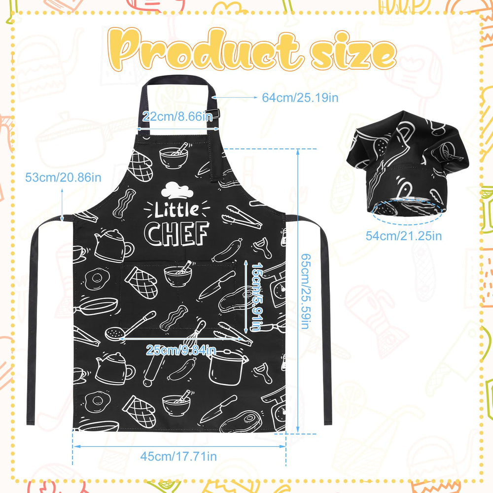 XLSXEXCL Little Chef hat adjustable for a secure fit during playful cooking
