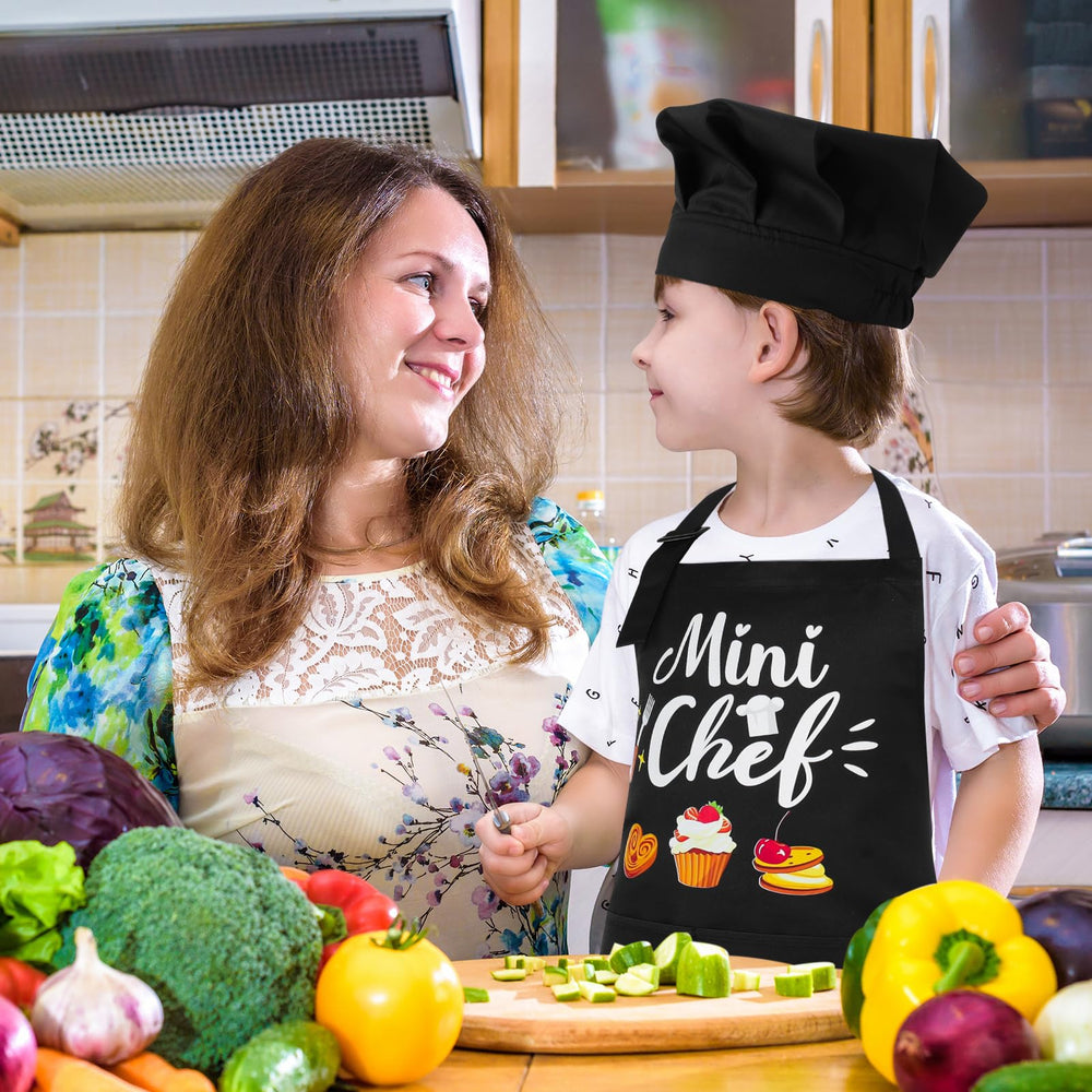 XLSXEXCL Mini Chef pattern adds playful style to home cooking lessons.