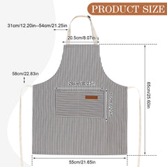 XLSXEXCL Stripes Kids Apron with two pockets for tools and snacks