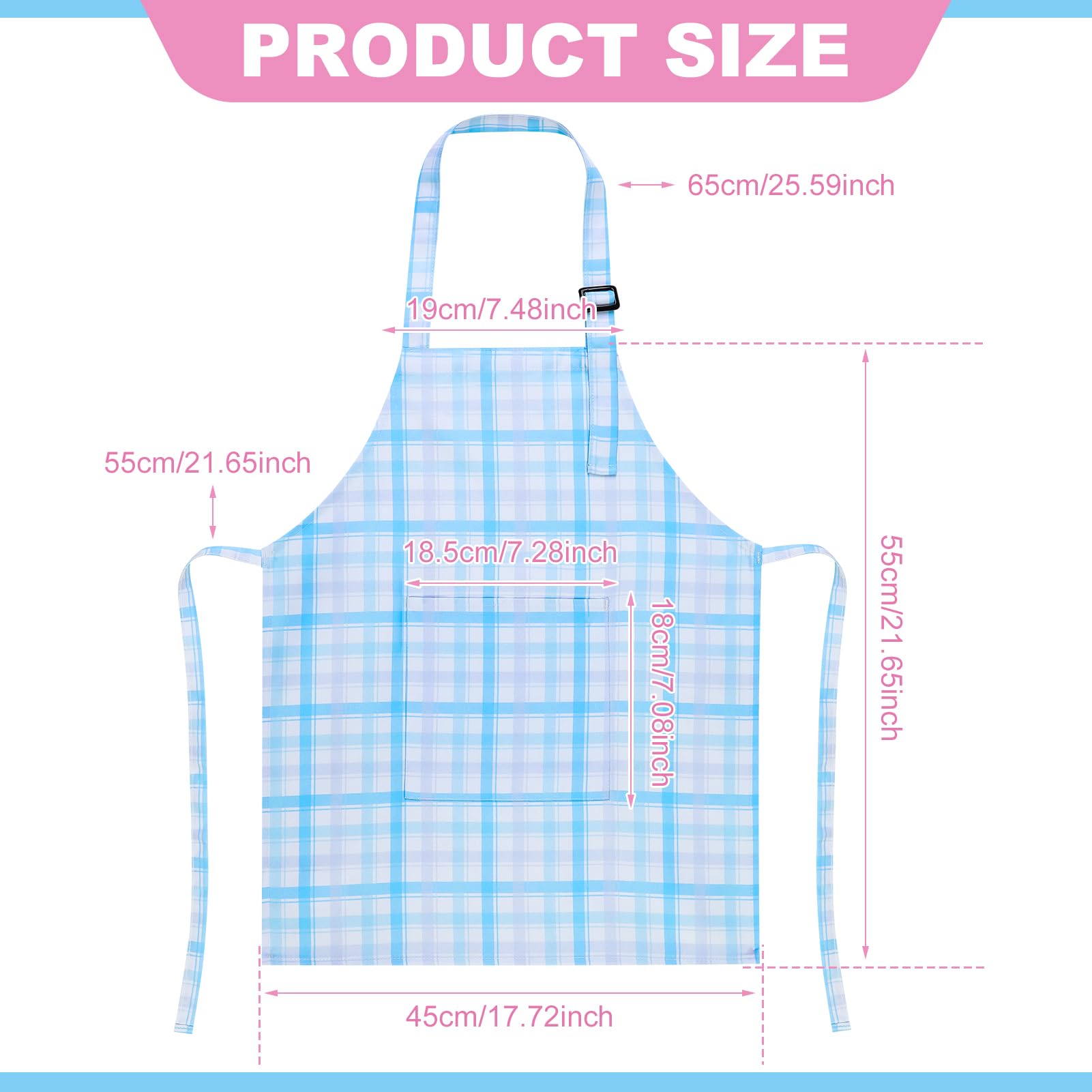 XLSXEXCL adjustable buckle straps toddler apron for a secure, comfortable fit.