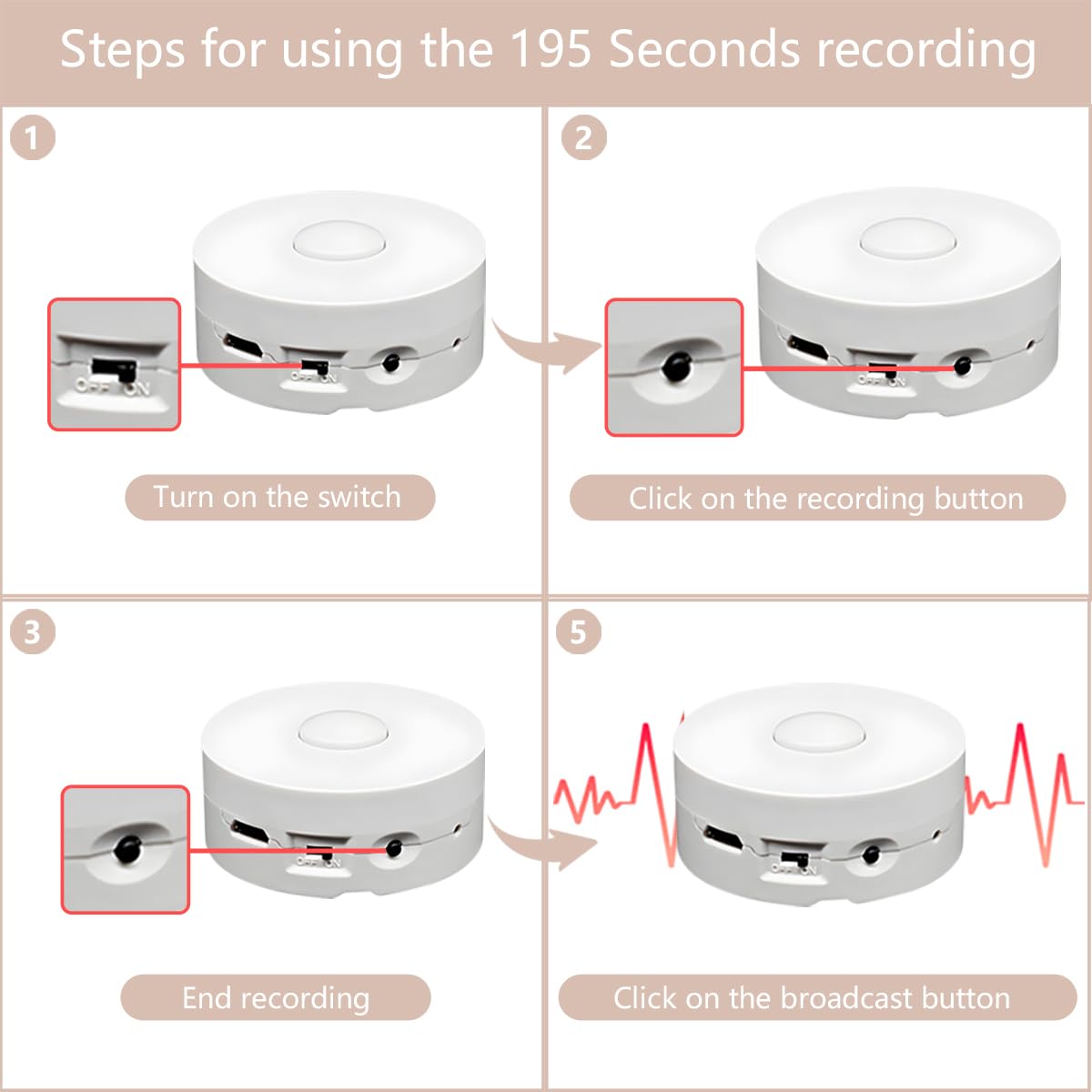 XLW USB rechargeable battery powers longer recording sessions with quick recharges.