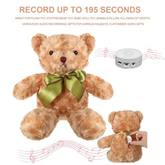 XLW USB rechargeable voice recorder shown in a crafting setup.