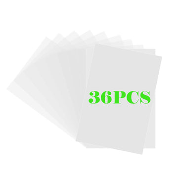 Xmfdty shrink plastic sheets 36-pack, ideal for DIY ornaments and crafts.